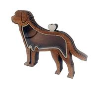 Haodream Una caja conmemorativa de madera adicional para mascotas para guardar el pelo enriquece tu rincón de recuerdos para mascotas con una caja de madera de moda