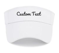 haoduanduan Gorra de golf bordada personalizada, añade tu propio texto o nombre, visera ajustable personalizada para hombres y mujeres, blanco, S-3XL