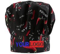 haoduanduan Sombrero de chef personalizado personalizado ajustable elástico Baker Cocina Chef Cap bordado o impresión texto y logotipo, Chile, M-XXL