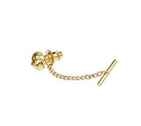 HAODUOO Accesorios de Clip de corbata de moda, bola hecha a mano, alfiler de corbata de Metal, decoración de hebilla de Pin de fijación(D)