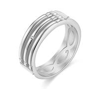 HAODUOO Anillos Unisex de moda de anillos Atlantis chapados en oro/plata for mujeres/hombres compromiso/anillo de boda joyería