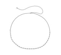 HAODUOO Body Chain Waist, Beach Waist Chains for Women Simple Stars Belly Chain for Women Sexy Belts(Silver)