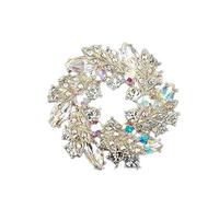 HAODUOO Broche Broches for Mujer Broche Abrigo Redondo Mujer Simple Cardigan pin Hebilla Fijo Ramillete Ropa con Accesorios Broche Prendedores for Mujer(White)