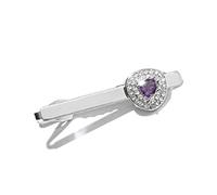 HAODUOO Clip de corbata de diamante creativo for hombre, regalos creativos, accesorios de ropa for hombre, Clip de corbata(D)