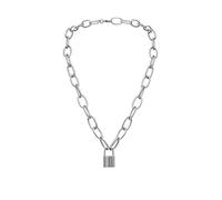 HAODUOO Collares Cerradura Regalo Collares dorados Joyería de mujer Metálico Vintage Cadena grande Collares y colgantes Collares de piedra for mujeres