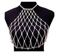 HAODUOO Design Crystal Chain Mesh Bodysuit Sexy Bra and Underwear Jewelry for Women Fashion Bikini Jewelry Lingerie