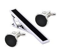 HAODUOO Jewelry Cufflinks Men's Cufflinks Cufflinks Tie Clip Set Fashion Button Business Shirt Cuff Nail Clips