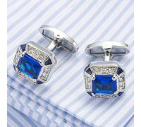 HAODUOO Jewelry Cufflinks Men's Cufflinks Sapphire Cufflinks Dress Cuff Buttons French Shirt Professional Cuff Nails Business Formal Cufflinks