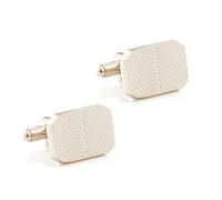 HAODUOO Jewelry Cufflinks Men's Shirt Cufflinks Electroplated Gold Colored Metal Cufflinks Men's French Shirt Cufflinks