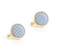HAODUOO Jewelry Cufflinks Men's Shirt Cufflinks Electroplated Gold Gutta Percha Metal Cufflinks Men's French Cufflinks