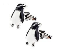 HAODUOO Jewelry Cufflinks Men's Shirt Cufflinks High Grade Oil Dripping Paint Penguin Metal Cufflinks French Shirt Cufflinks