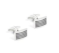 HAODUOO Jewelry Cufflinks Men's Shirt Cufflinks High Grade Rectangular Stripe Oil Dripping Enamel Metal Cufflinks for Men French Cufflinks