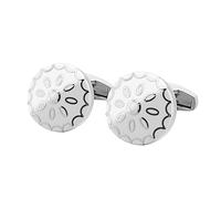 HAODUOO Jewelry Cufflinks Men's Shirt Cufflinks Inlaid Sun Pattern Cufflinks Flower Shaped Cufflinks