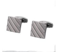 HAODUOO Mens Cufflinks Elegant Style Cuff Cufflinks Button Square Gun Black Twill Men's Shirts Cuffs Button Business Meeting Wedding Accessories French Cufflinks Cufflinks