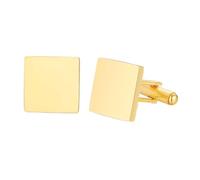 HAODUOO Mens Cufflinks Elegant Style Cuff Cufflinks Changing The First Cufflinks for Wedding Birthday Groom Gifts Stainless Steel Cufflinks Statement Jewelry Clothing Accessories(Square Gold)