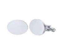 HAODUOO Mens Cufflinks Elegant Style Cuff Cufflinks Changing The First Cufflinks for Wedding Birthday Groom Gifts Stainless Steel Cufflinks Statement Jewelry Clothing Accessories(Oval Silver)