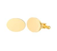HAODUOO Mens Cufflinks Elegant Style Cuff Cufflinks Changing The First Cufflinks for Wedding Birthday Groom Gifts Stainless Steel Cufflinks Statement Jewelry Cufflinks(Oval Gold)