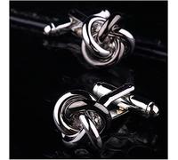 HAODUOO Mens Cufflinks Elegant Style Cuff Cufflinks-Shirt Accessories Metal Women and Men Unique Cuffs Button Men's Gift Personalized Exquisite Dress Gold Cuffs Cufflinks(Silver)