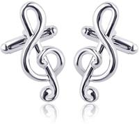 HAODUOO Mens Cufflinks Elegant Style Cuff Elegant Men's Cufflinks Button Musical Symbol Shape Men's Shirts Accessories Christmas Jewelry Gift Direct Mail Cufflinks