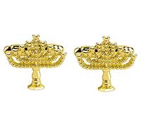 HAODUOO Mens Cufflinks Elegant Style Cuff Men's Cufflinks, Classic Gold Men's Cufflinks Groom Gifts Groom Wedding Crown Cufflinks Jewelry Gifts Cufflinks