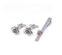 HAODUOO Men's Tie Clip Cufflinks Suit Creative Modeling Cufflinks Tie Clip Suit Clothing Accessories(B)