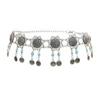 HAODUOO Minority Performance Belt Pendant Sunflower Tassel Dance Chain Principiante Danza del vientre Cintura Cadena