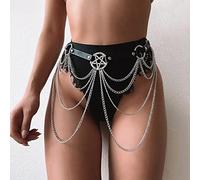 HAODUOO Necklaces Layered Body Chain Jewelry Waist Belt Chains Nightclub Prom Party Jewelry Women Girls Gothic Accessories