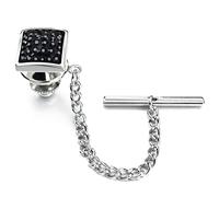 HAODUOO Regalo de joyería for hombre, hebilla de pasador de fijación de corbata, pasador de corbata de Metal, cadena de Clip de corbata, accesorios decorativos dorados(D)