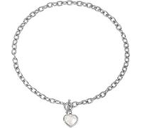 HAODUOO Señoras Personalidad Collar de moda Joyas, Collar colgante Concha Amor Collar Moda Hip Hop Collar Cool Clavícula Cadena Accesorios Irregular Metal Collar Collares for mujeres