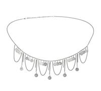 HAODUOO Sexy Indian Coin Tassel Dress Belt for Women Gold Wedding Bride Coin Belly Dance Waist Chains