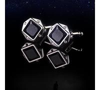 HAODUOO Starry Sky Stone Cufflinks French Shirt Sleeve Nails Men's Cuff Nails French Button Gift Box Set