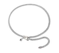 HAODUOO Waist Chain Women's Thick Chain Pants Belt Jeans Accessories Metal Chain Padlock Love Pendant(E)
