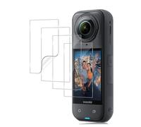 Haofun 4 Piezas Protector de Pantalla para Insta360 X5/ Insta360 X4 TPU Película, Libre De Burbujas Cubierta Protectora Ultrafina, HD Película Protectora de TPU (Transparente)