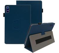 Haofun Funda Compatible con Acer Iconia Tab P11, Cover PU Protector con Soporte Multiángulo, Ultra Delgada Anti-Caída Case con Correa para la Muñeca, Azul