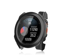 Haofun Fundas para Garmin Fenix 8 51mm Protector Pantalla Cristal Templado Incorporado, Estuche Rígido Delgado PC Protector HD Pantalla Cristal Templado - Negro