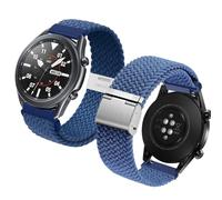 Haofun Nylon Correa para Xiaomi Watch S4 Sport/Watch S3/ S2/ 2/2 Pro/Redmi Watch 5 Active/ 5 Lite para Amazfit Balance/Bip 5 para Garmin Venu 3/2/ Vivoactive 4 - Azul Oscuro Fresco