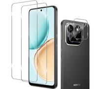 Haofun Protector de Pantalla para Honor 400 Smart 4G, 2 Piezas Cristal Templado y 2 Piezas Protector de Lente de Cámara, Ultra HD Cristal Templado, Dureza 9H Vidrio