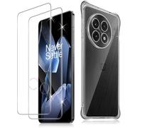Haofun Protector de Pantalla para OnePlus 13 5G 5G Clear Funda, 2+1 Piezas Cristal Templado, Vidrio Templado Carcasa Protectora Transparente Anti-Choque Antiarañazos Slim Case