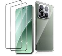 Haofun Protector de Pantalla para Xiaomi 15 5G, 2 Piezas Cristal Templado y 1 Funda, Dureza 9H Ultra Vidrio Templado Ultra Clara, Transparente Carcasa Anti-Amarillo Fundas Antichoques Case Slim