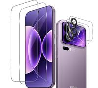 Haofun Protector de Pantalla para Xiaomi Mi 17 Pro MAX, 2 Piezas Cristal Templado y 2 Piezas Protector de Lente de Cámara, Ultra HD Cristal Templado, Dureza 9H Vidrio