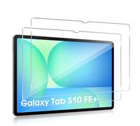 Haofun Protector Pantalla Compatible con Samsung Galaxy Tab S10 FE+/S10 FE Plus, 2 Piezas Protectores de Pantalla, 9H Dureza Anti-Arañazos Cristal Templado, Ultra HD