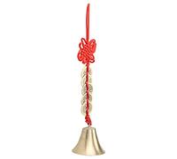 Haofy 1 Campana de Latón Feng Shui, Colgante de Carillón de Viento con Monedas de Cobre para Energía Positiva, Decoración del Hogar, Oficina, Coche, 8 X 2 X 2 Pulgadas, Atrae Prosperidad Durante Las