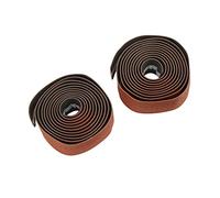 Haofy 1 par de Cintas Ligeras para Manillar de Bicicleta de Carretera, de Cuero PU, Resistentes Al Deslizamiento, para Entusiastas del Ciclismo (BROWN)