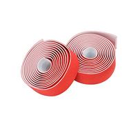 Haofy 1 par de Cintas Ligeras para Manillar de Bicicleta de Carretera, de Cuero PU, Resistentes Al Deslizamiento, para Entusiastas del Ciclismo (rojo)