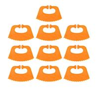 Haofy 10 Anillos de Nariz de Plástico para Destete de Terneros, Antisucción, 4,5 X 2,8 Pulgadas, Alimento para Ganado con Diseño de Espinas para Destete de Vacas y Gestión de Granjas