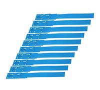 Haofy 10 Bandas de Identificación de Vacas, Suministros de Anillos de Marcado de Ganado de Plástico de Primera Calidad para Ganado Agrícola, Ligero, Práctico y Fácil de Usar (BLUE)