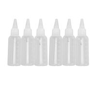 Haofy 10 Piezas de 60 Ml de Botellas de Color de Aerógrafo con Bola de Bola Medición Cómoda para un Control Preciso de las Botellas de Rodamiento de Barniz de Dosificación