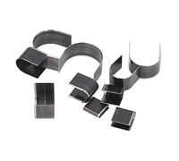 Haofy 10 Piezas de Cuero para Bordes de Esquinas, Herramientas de Perforación, Juego de Troqueles de Corte Limpio para Manualidades de Cuero, Adecuado para Varios Materiales