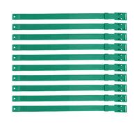 Haofy 10 Uds. Collar de Cabra PU 23 Pulgadas Collar de Ganado Ajustable para Animales de Granja Vaca Caballo Oveja Collar de Identificación de Color (Verde)