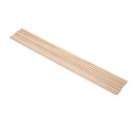 Haofy 10 Uds. De Tacos De Madera De Abedul Blanco, Palitos Artesanales para Decoración De Pasteles, Modelo para Hacer Artes DIY, Acabado De Varillas De Madera Dura De 0,4-1cm De (6MM*30CM)